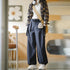 Premium Women's Vintage Cargo Pants – Wide Leg Tactical Trousers with Pockets & Drawstring Cuffs